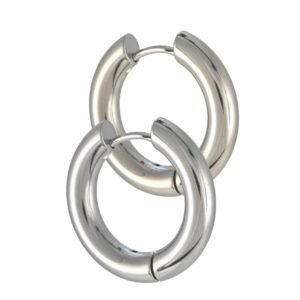ROUND HOOPS SILVER